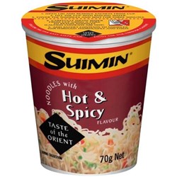 Suimin Hot and Spicy noodles Carton of 12