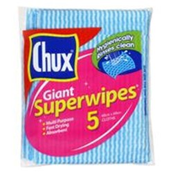 CHUX SUPERWIPE CLEANING CLOTHS 60X60CM 5 SHEETS / PACK