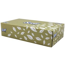 4725 SCOTT® FACIAL TISSUES 2 PLY, WHITE, 100 TISSUES/PACK 48 PACKS/CARTON