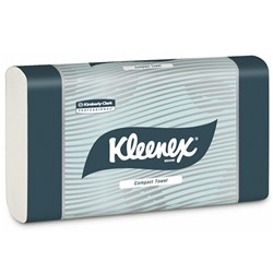 4440 KLEENEX® COMPACT HAND TOWELS WHITE, 90 TOWELS/PACK BOX OF 24
