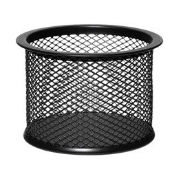 ESSELTE MESH PAPER CLIP HOLDER BLACK