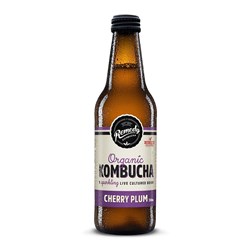 Kombucha Cherry and Plum 330ml Bottle Ctn 12