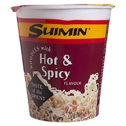 SUIMIN HOT AND SPICY NOODLE CUP 70G