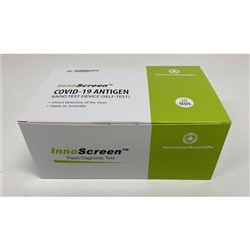 RAPID TEST ANTIGEN INNOSCREEN PK 20 TGA APPROVED MADE IN AUSTRALIA