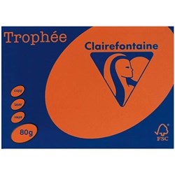 Trophee Intensive A4 80GSM coloured paper FLAME Ream of 500